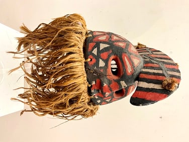 BURKINA FASO MOSSI "WAN-BALINGA" MASK. - Height approximately: 16 inches.