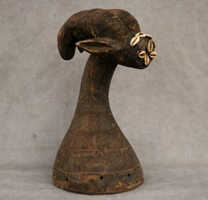 BURKINA FASO MOSSI HELMET MASK, - Height: 15 inches.