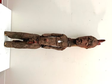 CAMEROONIAN BAMILEKE BANGWA STATUE, - Height:.