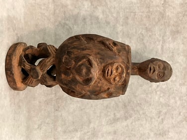 CAMEROONIAN BAMILEKE REMEDY BOWL, - Height:.