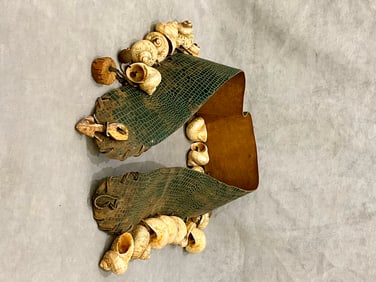 CENTRAL AFRICAN BELT ADORNED WITH COWRIE SHELLS,