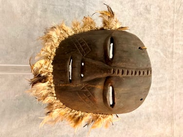 CONGOLESE BWAMI LEGA IDIMU MASK, - Height:.