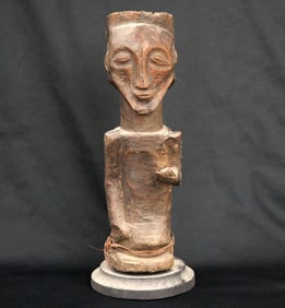 CONGOLESE HEMBA COMMEMORATIVE ANCESTOR FIGURE, - Height (approximately): 11 inches.