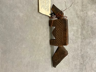 CONGOLESE KUBA PEOPLE DIVINATION IMPLEMENT ITUMBWA, - Length:.