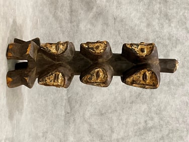 CONGOLESE LEGA BWAMI SOCIETY SAKIMATWEMATWE STATUE, - Height:.