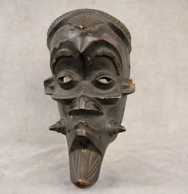 CONGOLESE LULUWA MASK, - Height: 14 inches.