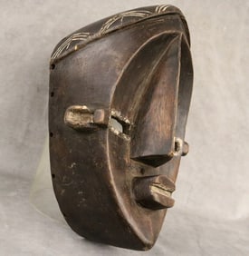 CONGOLESE LWALWA MASK, - Height: 16 inches .