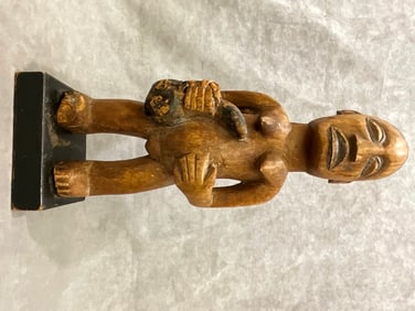 CONGOLESE NGALA-NGBAKA ANCESTOR FEMALE FIGURE, - Height:.