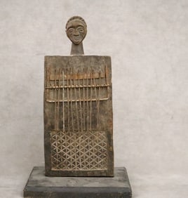 CONGOLESE SONGYE PEOPLE ANTHROPOMORPHIC INSTRUMENT, - Height:.