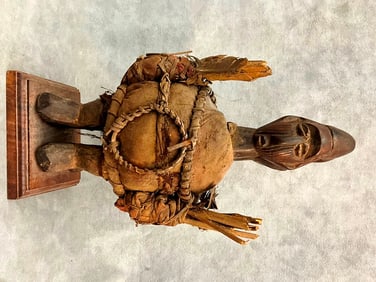 CONGOLESE TEKE BATEKE POWER RELIQUARY FIGURE, - Height:.