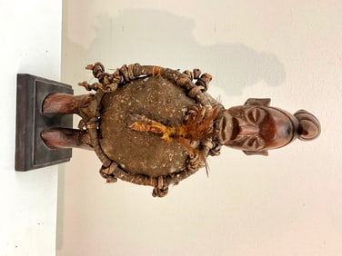 CONGOLESE YAKA M'BWOOLO FETISH FIGURE, - Height:.