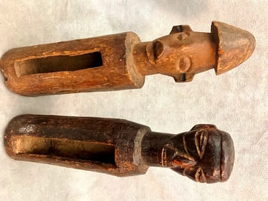 CONGOLESE YAKA SLIT DRUMS, - Height:.