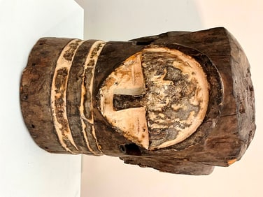 GABONESE FANG FOUR-FACED NGONTANG HELMET. - Height: 13 inches.