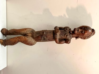 GABONESE FANG PEOPLE NLO BYERI HEAD. - Height: 50 inches.