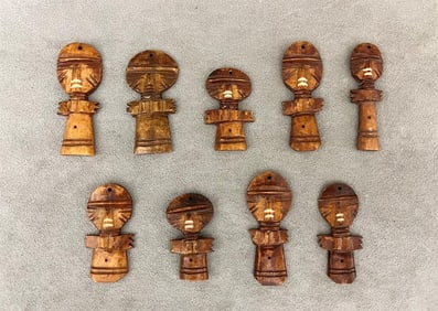 GHANIAN ASANTE AKAN PEOPLE AKUA'BA FERTILITY DOLLS,