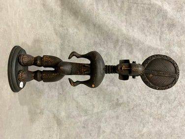 IVORY COAST ATTIE PEOPLE FEMALE FIGURE. - Height approximately: 19 inches.