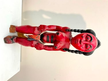 IVORY COAST BAULE "BLOLO BLA" SCULPTURE. - Height: 18 inches.