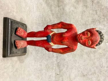 IVORY COAST BAULE BLOLO OR SPIRIT SPOUSE FIGURE, - Height:.