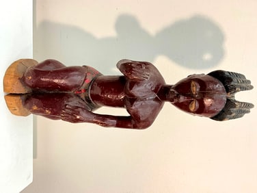 IVORY COAST BAULE FETISH ANCESTOR FIGURE. - Height: 19 inches.