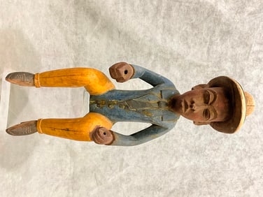 IVORY COAST BAULE PEOPLES COLON OR SETTLER FIGURE. - Height approximately: 19 inches.