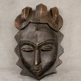 IVORY COAST YAURE MASK, - height: 13 inches.