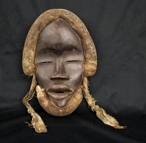 LIBERIAN DAN GLE MASK, - Height: 9 inches.