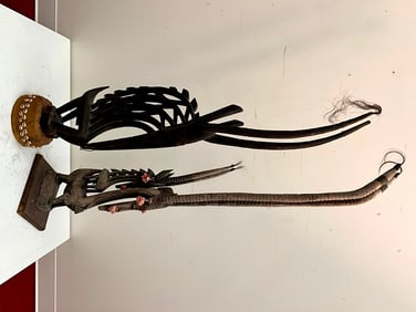 MALIAN CHIWARA ANTELOPE HEADDRESSES. - Height: 55 inches.