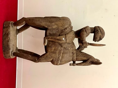 MALIAN DOGON EQUESTRIAN FIGURE, - Height:.