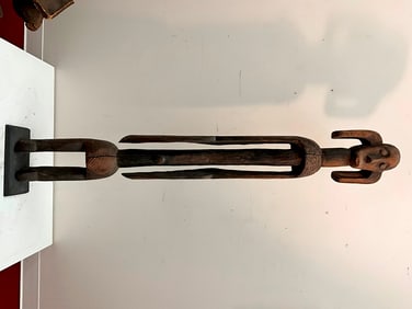 NIGERIAN MUMUYE LAGANA DIVINATION AND RAIN-MAKING IDOL, - Height:.