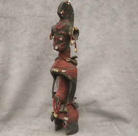 NIGERIAN MUMUYE PEOPLE IAGALAGANA FIGURE, - Height:.