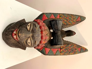 NIGERIAN YORUBA EGUNGUN MASK. - Height approximately: 26 inches.