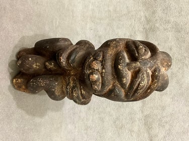 SIERRA LEONE KISSI NOMOLI STONE STATUETTE, - Height:.