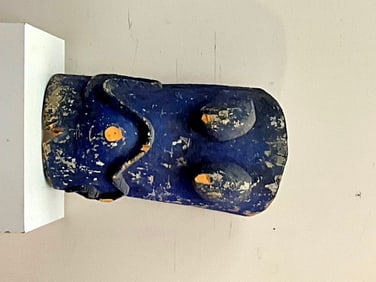 TANZANIAN MAKONDE BODY HELMET OR LIPIKO MASK, - height.