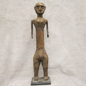 TANZANIAN SUKUMA PEOPLE MABINDA FIGURE. - Height approximately: 25 inches.
