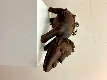 ZAMBIAN LUENA NAIL NKISI FETISH, - Length:.