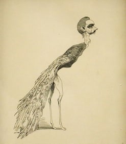AFTER DAVID LEVINE (American, 1926-2009). Count Robert de Montesquieu, 1968, Lithograph on paper.