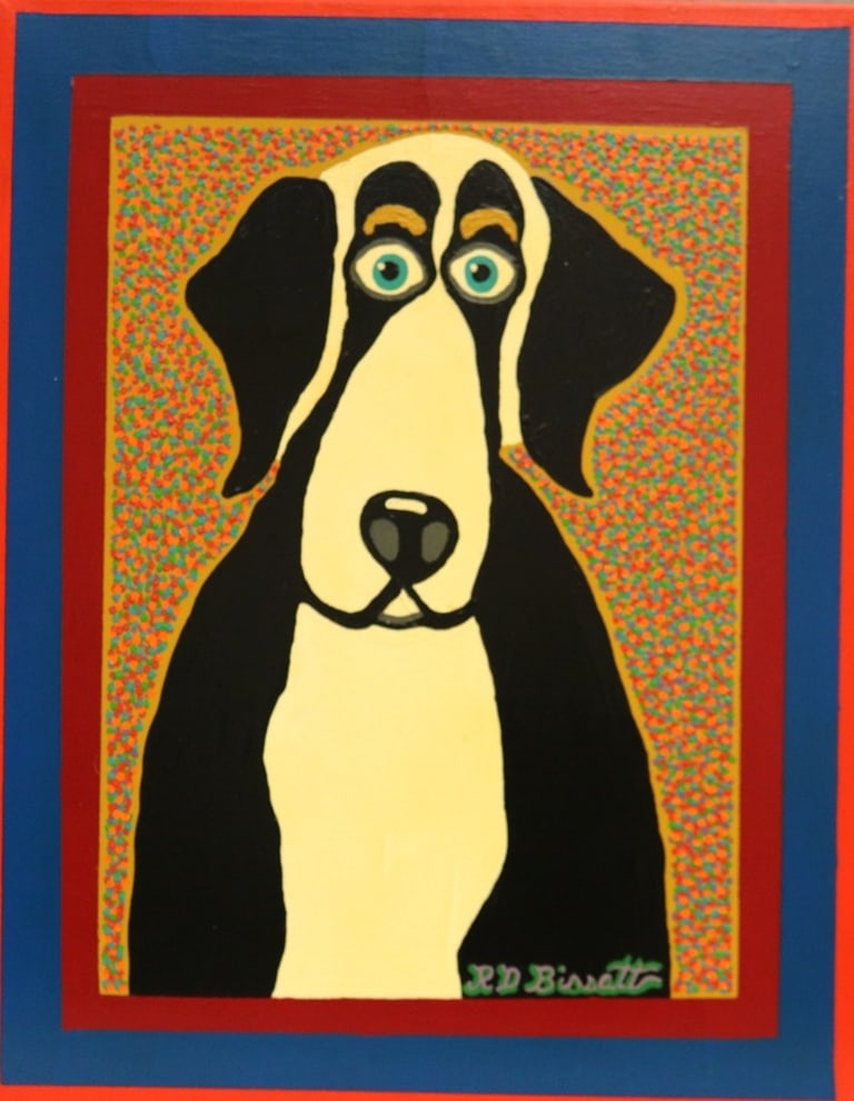 R. D. BISSETT (American, born 1938). What a Good Dog!, 2010, Acrylic on canvas. Signed lower right (1 of 15)