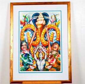 RODNEY COOK (American, 20th century). Queen Custard, 2000, Limited edition glicee print number 5 of