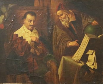 AFTER JULIUS SCHRADER (German, 19th century). Wallenstein and Seni Wallenstein and Seni, (For