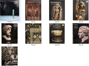 SELECTION OF NINE AUCTION CATALOGS,