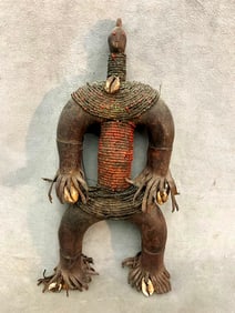 CAMEROONIAN NAMJI PEOPLE DOLL, - Height:.