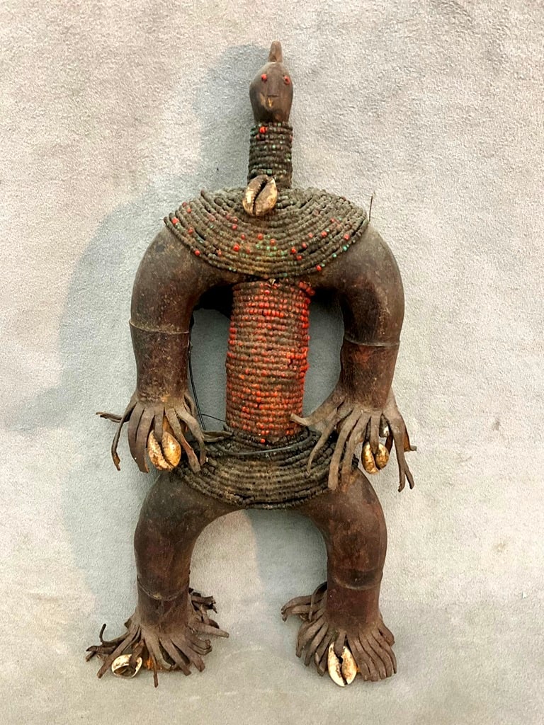 CAMEROONIAN NAMJI PEOPLE DOLL, - Height:. (1 of 13)