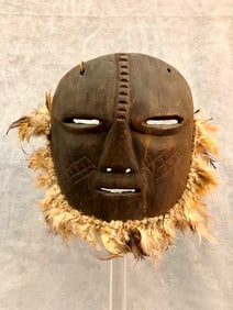 CONGOLESE BWAMI LEGA IDIMU MASK, - Height:.