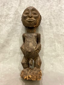 CONGOLESE HEMBA PEOPLES ANCESTOR "SINGITI" FIGURE. - Height: 17 inches.