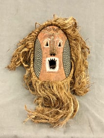 CONGOLESE ITURI INITIATION MASK. - Height: 20 inches.