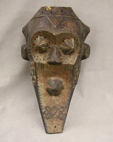 CONGOLESE KUBA-KETE KUBA PWOO ITOK MASK. - Height: 17 inches.