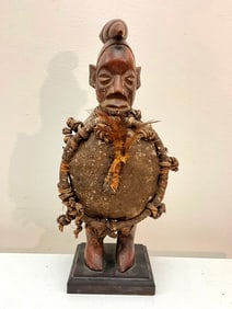 CONGOLESE YAKA M'BWOOLO FETISH FIGURE. - Height: 13 inches.