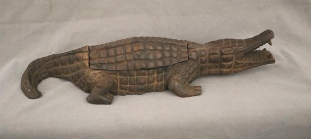 EGYPTIAN HAND-CARVED WOODEN MANCALA GAME BOARD, - Lenght: Approx. 30 inches.