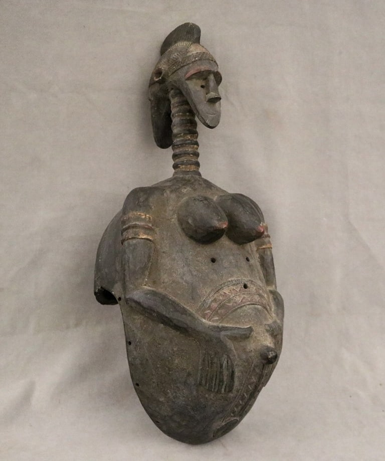 GUINEAN BAGA ZIGIREN-WONDE HEADDRESS. - Height: 28 inches. (1 of 20)