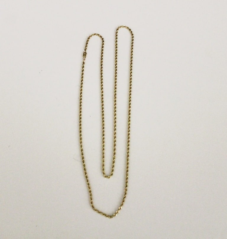 14K YELLOW GOLD FLEXIBLE ROPE CHAIN NECKLACE, - L: 30 in. Wt. 6 dwt. (1 of 1)